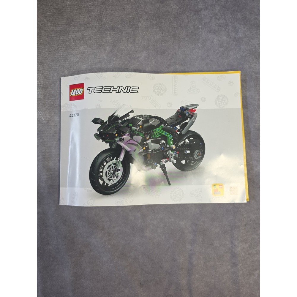 Lego Technic 42170 Kawasaki Ninja H2r Motorcycle Building Set Manual ONLY